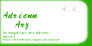 adrienn arz business card